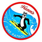 Hamm's Beer Sticker Decal Sign Vintage Replica  Hamm's Bear Drinking Brewski