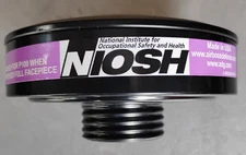 Airboss Defense Group P100 HE Gas Mask Filter 40mm NATO New/Sealed Exp 06/2030