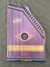 Antique American Wooden Mandolin Harp Zither/Oscar Schmidt