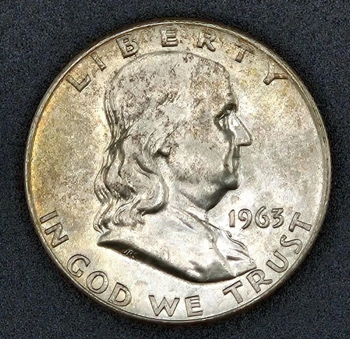 1963 D - Franklin Half Dollar - 90% Silver - Uncirculated