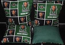 MARSHALL THUNDERING HERD CORNHOLE BEAN BAGS Baggo Toss Tailgate Game 4 ACA Bags