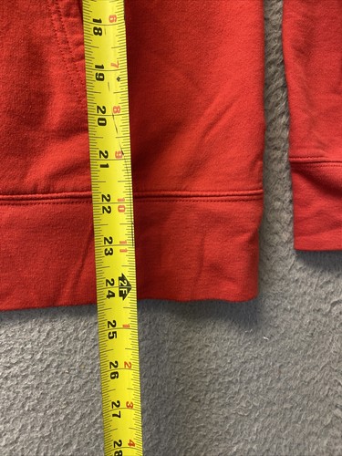 Gap Hoodie Womens L Red Spell Out Logo Full Zip Sweatshirt : 104-43 - Picture 5 of 7