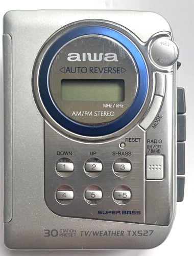 AIWA TX527 WALKMAN PORTABLE FM / AM 4 BAND STEREO RADIO WITH SUPER BASS NO TAPE - Picture 3 of 7