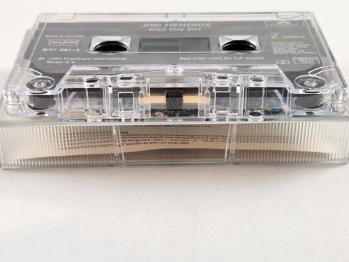 Jimi Hendrix Kiss The Sky Cassette Tape 1984 Polygram Rare Inlay - Imagen 5 de 6
