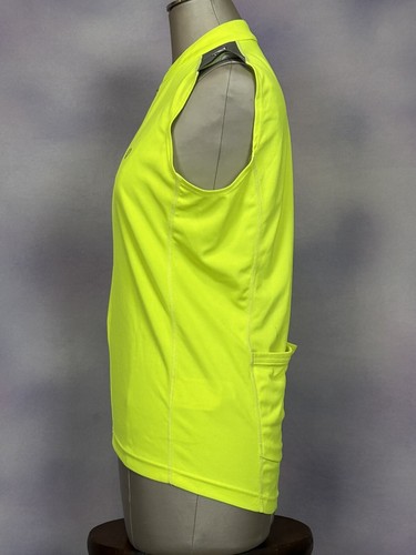 PEARL IZUMI Sleeveless Tank Top Cycling Jersey Medium Safety Yellow - Picture 4 of 10