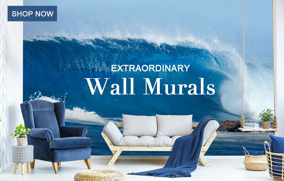 Widok 3D Blue Sea Wet H03 Sklep Tapeta Mural Samoprzylepny handel GORĄCA, popularna WYPRZEDAŻ