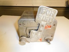 "For Hire" ~ Vintage Swing-Arm Analog Omaha Taxi-Meter ~ "For Hire"