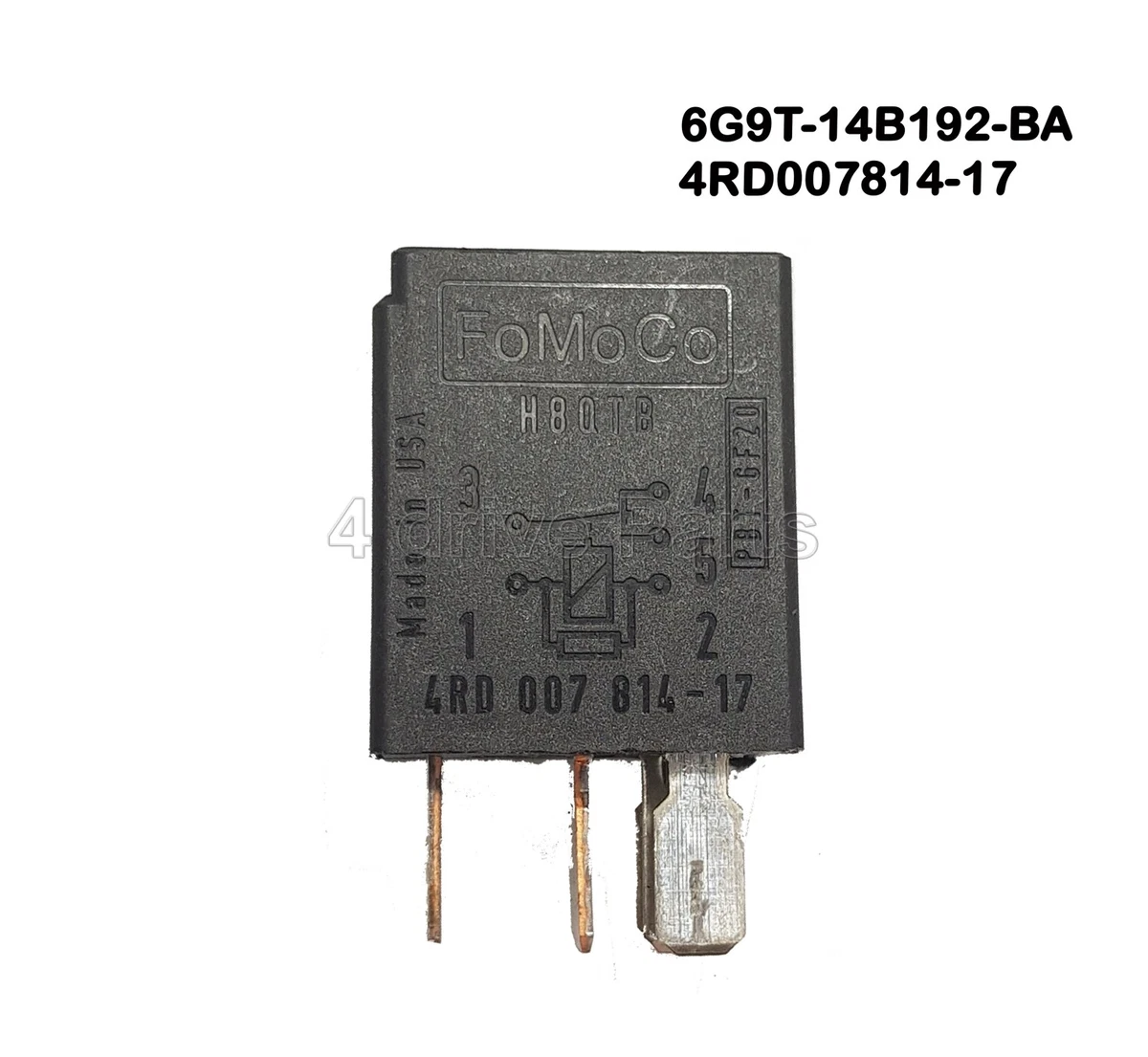 1454539 Ford Mondeo S-Max Transit Multi-Use Relay 20A 5Pin Black 