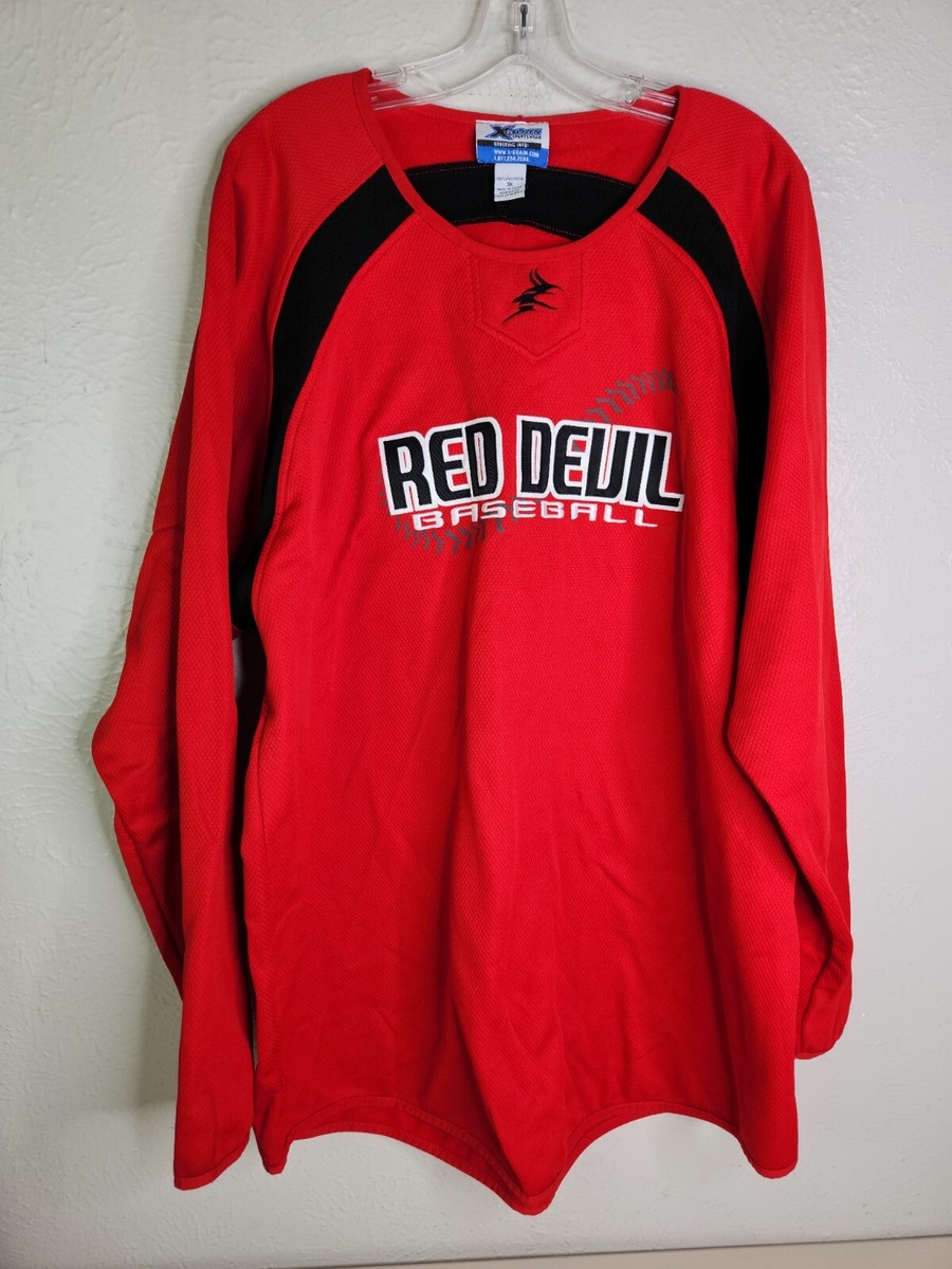 Xgrain Sportswear Pullover Jacket Red Devil Baseball 3X Polyester