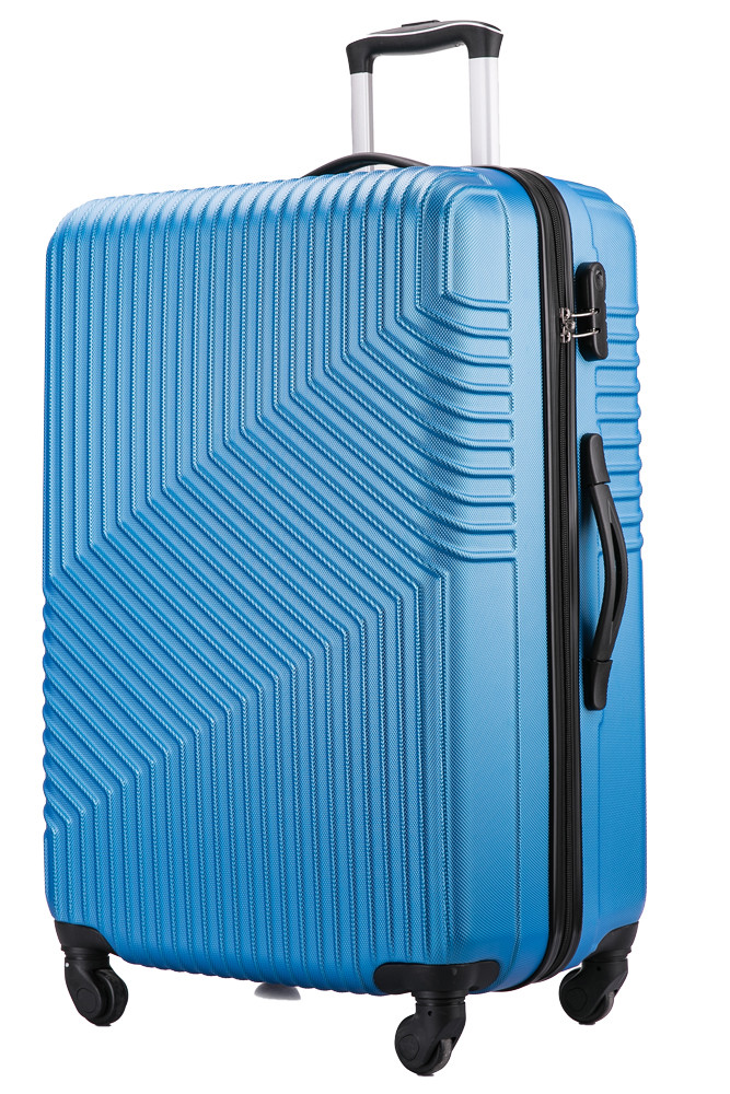 Large Suitcase & Medium Cabin Luggage 4 Wheel Hard Shell ABS Travel