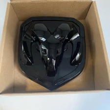 For RAM 1500 2500 3500 2013-2018 FRONT GRILLE RAMS HEAD EMBLEM BADGE GLOSS BLACK