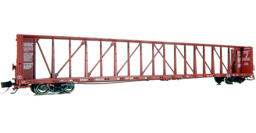 Coche plano HO RAPIDO 174002-5 BNSF marrón NSC Centerbeam Rd# 563114 | Zustand: New