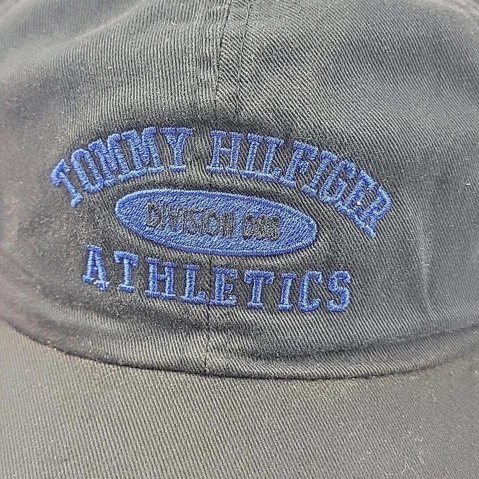 De colección Tommy Hilfiger Atletismo Snapback Gorra de Béisbol División 088 Gorra Negra Foto 2 de 4