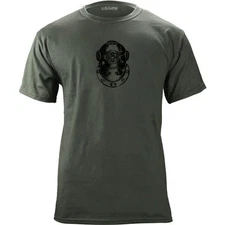 Vintage Army Diver Second Class Badge Subdued Veteran T-Shirt