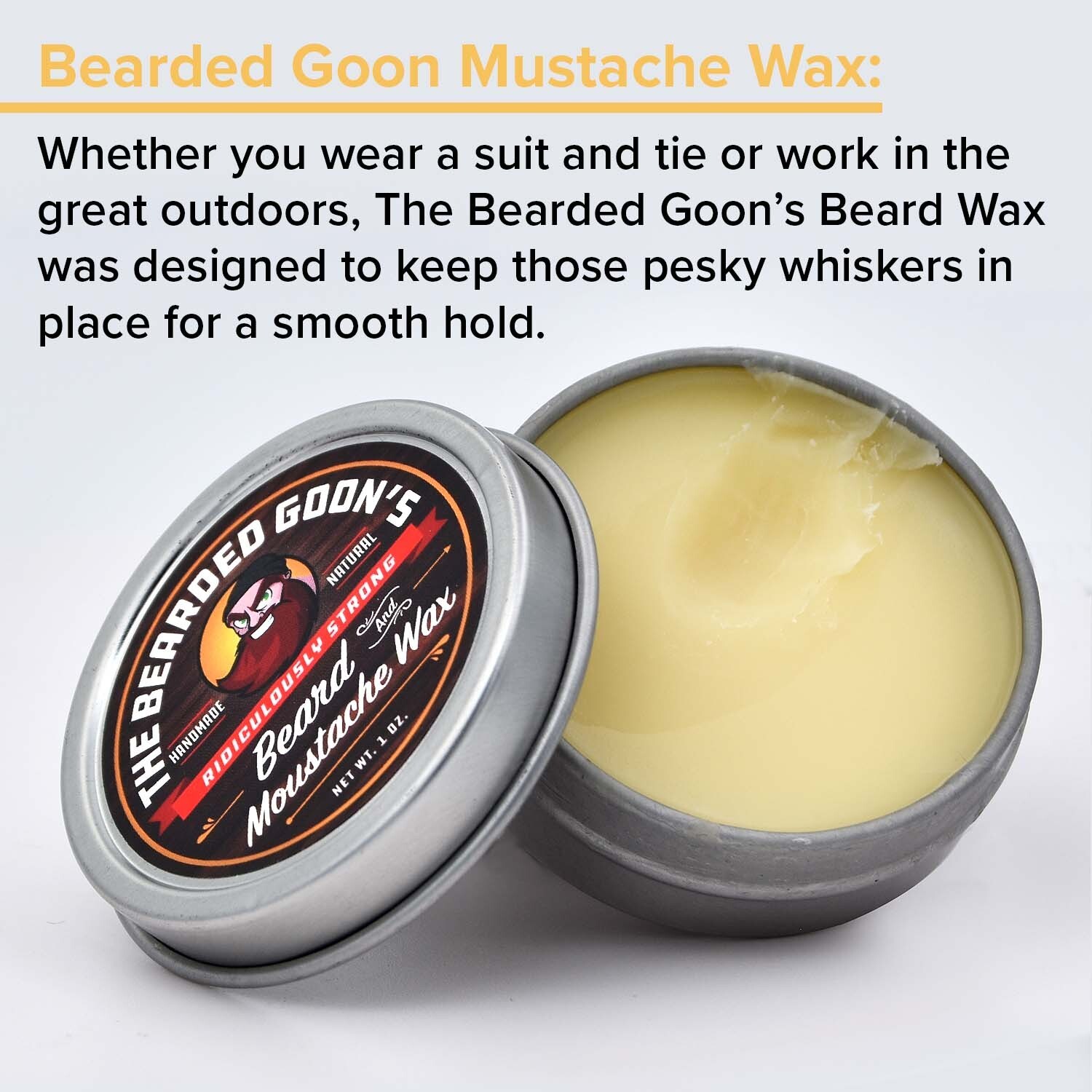 Bearded Goon Ridiculously Strong Beard & Moustache Wax All Natural
