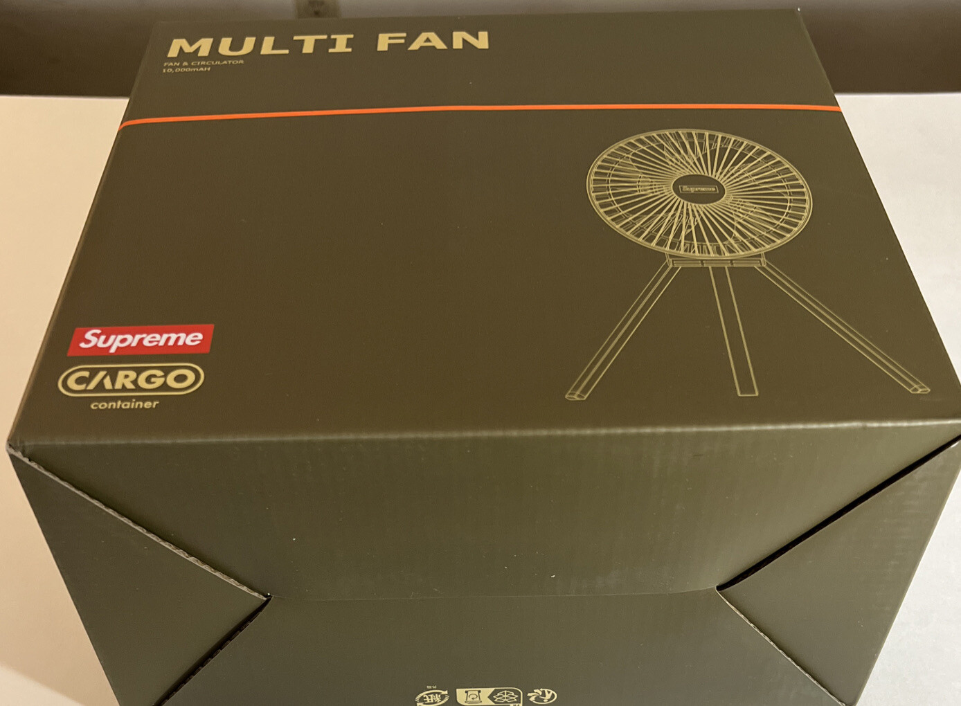 【未開封品Supreme CARGO FAN OLIVE シュプリーム 扇風機