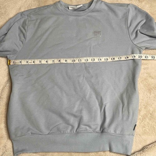 FILA Light Blue Crewneck Sweatshirt with Pockets S - Picture 7 of 8