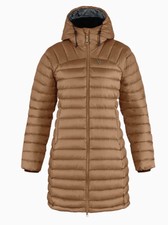 Fjallraven Nwt $480 Womens M Desert Brown Fjall Raven Snow Flake Long Down Parka