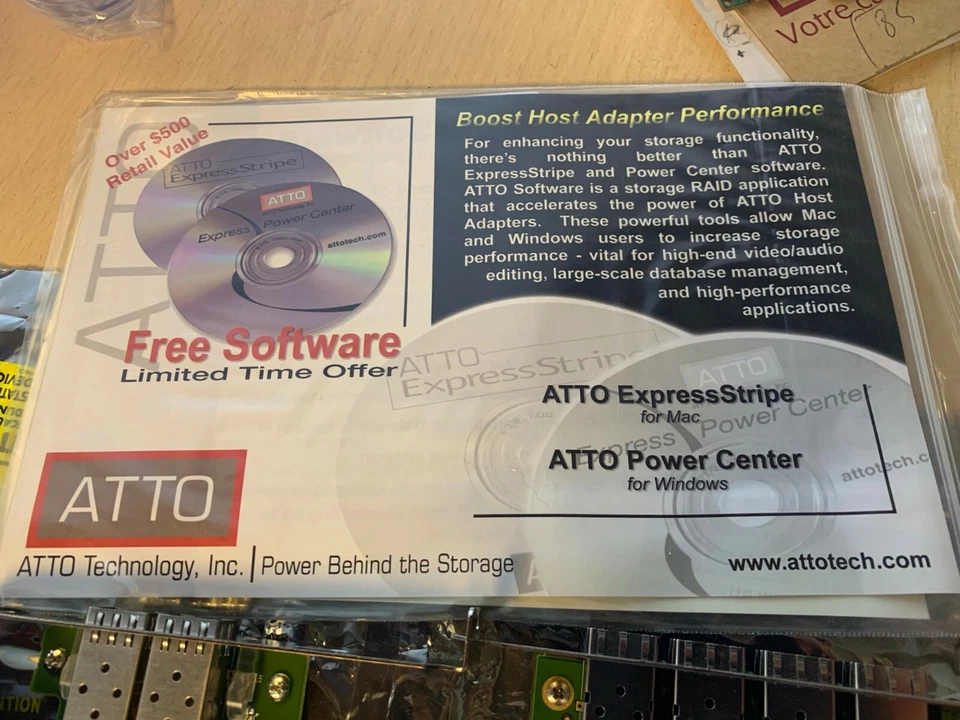 ATTO Celerity FC-22XH Storage Adapter CTFC-22XH-000 Fiber Channel + Lsi 7204ep - Image 4 of 4