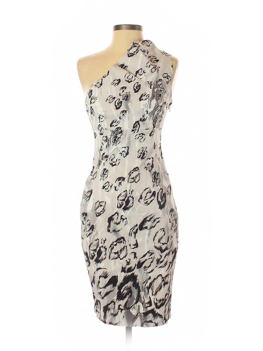 Karen millen leopard print ruffle cheap dress