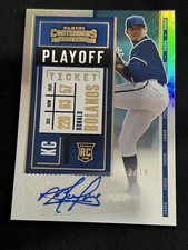 Ronald Bolanos Auto 2020 Panini Contenders Playoff Ticket Rookie 13/18 Royals