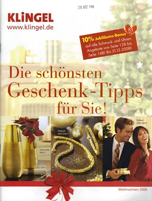 Katalog KLINGEL ''Geschenk-Tipps'' - HW 2008 - Top-Zustand - 148 Seiten