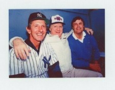 Lou Pinella -George Steinbrenner - Billy Martin METAL baseball card - NY Yankees