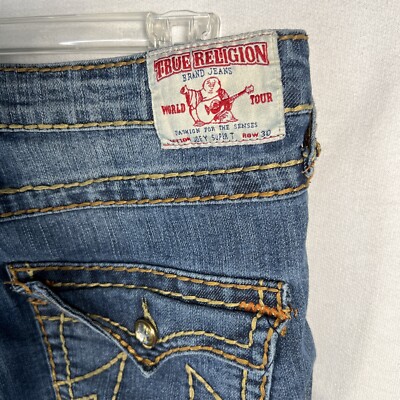 TRUE RELIGION JOEY SUPER T　30インチ True Religion Size 30 Joey Super T Denim Jeans Twisted Stitch