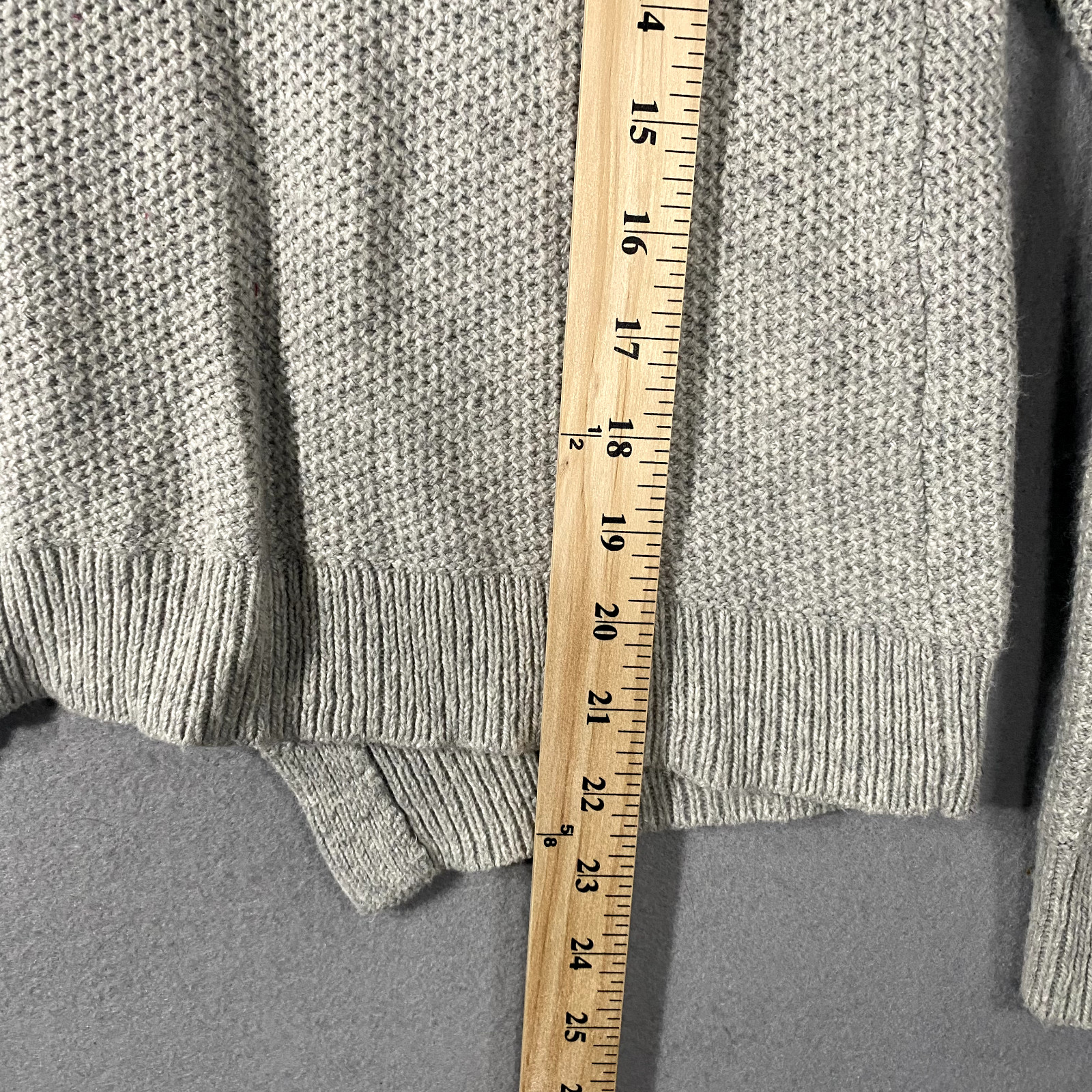 Madewell Knit Split Back Gray Pullover Sweater Wo… - image 10