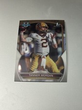2022 Bowman University Chrome Base #11 Tanner Morgan - Minnesota