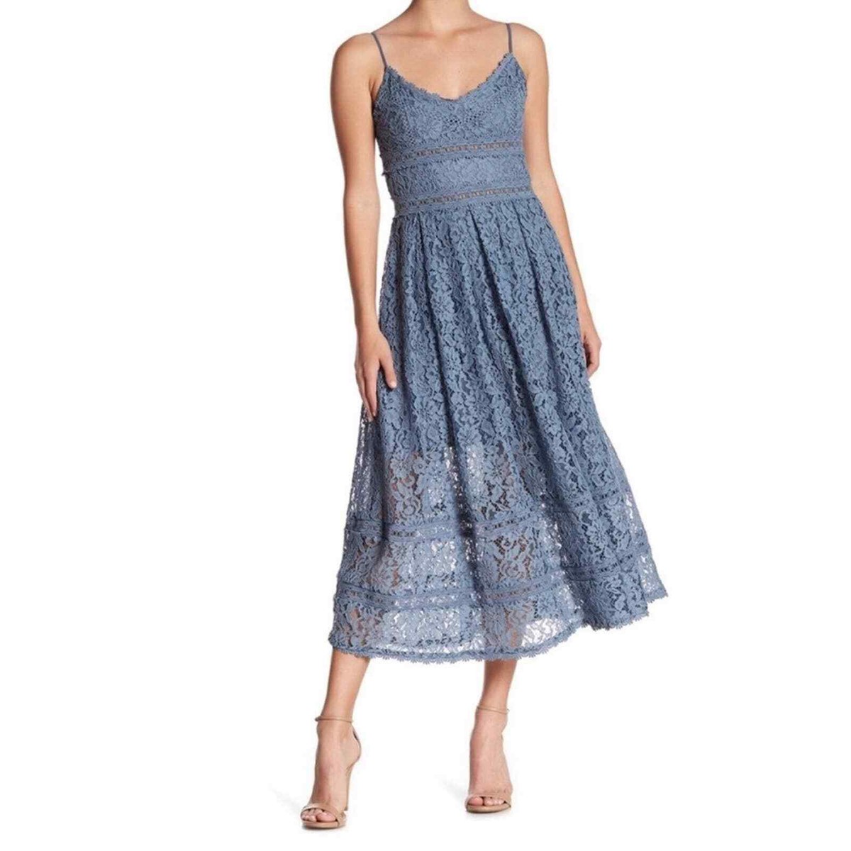 navy blue short dress with lace Navy Blue