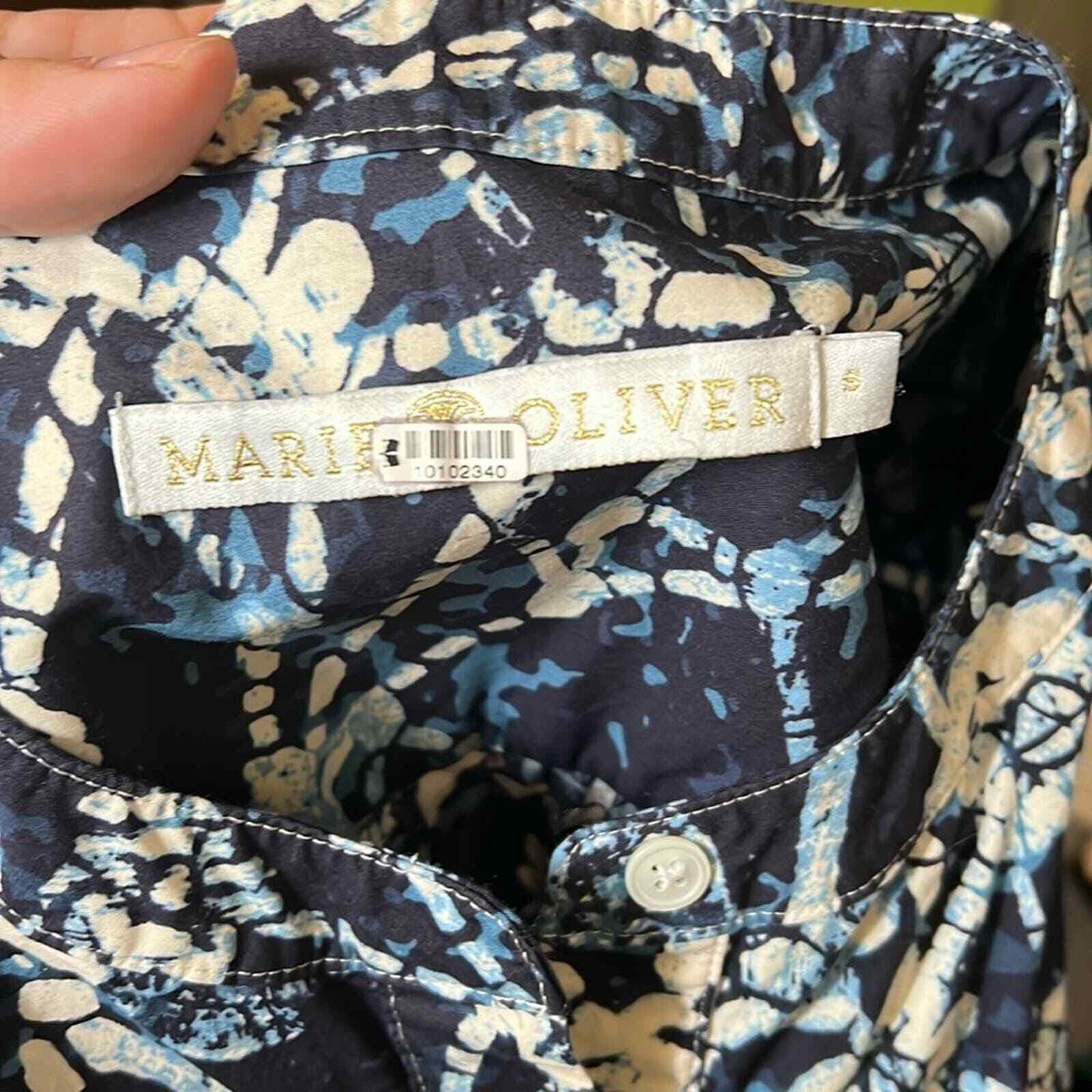 MARIE OLIVER patterned button up lightweight dres… - image 2