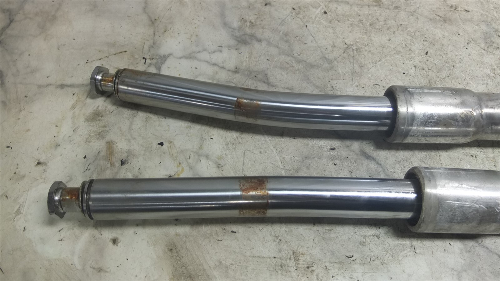 04 Harley Davidson FLSTF Softail Front Forks Shocks Tubes eBay