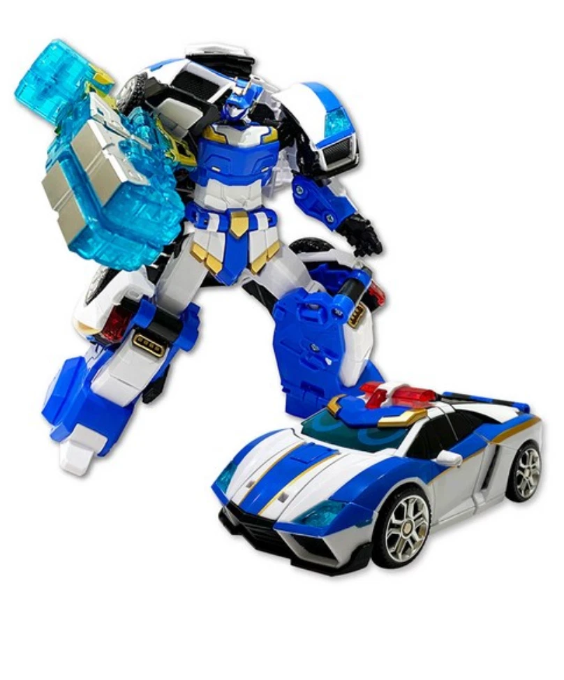 Metal CardBot Blue Cop Two Transformer Robot korea Toys eBay