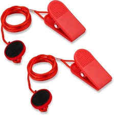 2Pcs Universal Treadmill Magnet Safety Key, round Large Plastic Treadmill Key Re