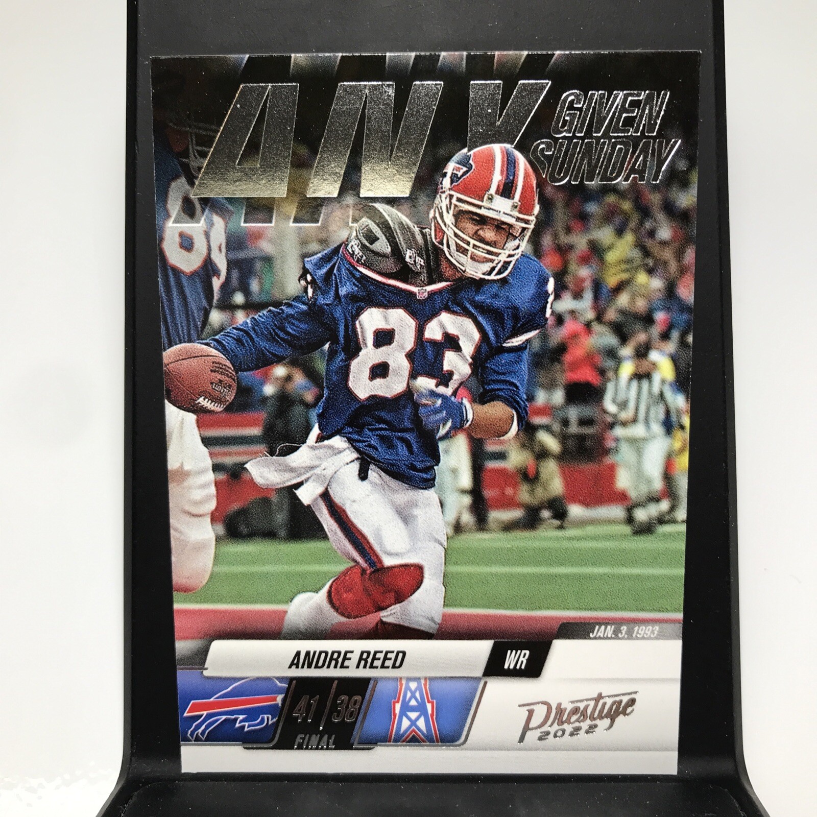 2022 Panini Prestige Any Given Sunday 1/3/1993 Andre Reed Buffalo Bills #18