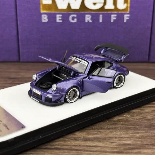 Stocks  1/64 RWB 930 Purple Color Limited 999 Diecast Fully-Opened Stocks in 202 - Picture 4 of 14