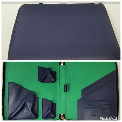 MARK AND GRAHAM LEATHER TECH FOLIO TABLET PASSPORT PHONE CREDIT CARDS CASE