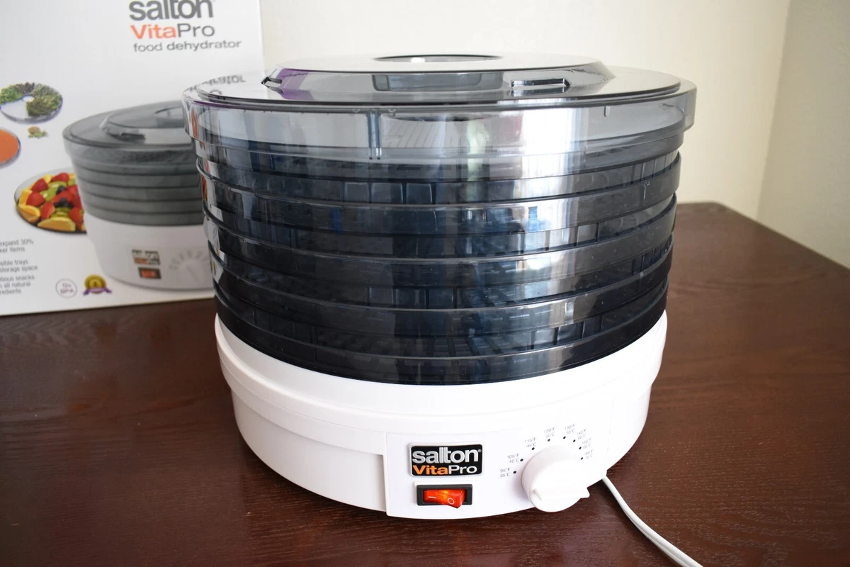 Salton VitaPro Food Dehydrator Perfectly Preserve Fruit,, 53 OFF