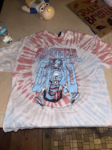 Grateful Dead H&M Tie-Dye Oversized Band Music Cotton T Shirt Mens M MEDIUM