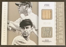 Jimmie FOXX Rick FERRELL🔥2014 National Treasures Teammates Dual Relic #10 2/10
