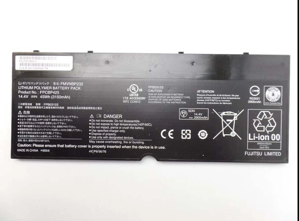 Fujitsu Laptop Batteries 4 Battery Cells for sale | eBay UK