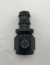 T196 -8 AN 8 AN Straight Push-On Hose End fittings Push Lock (For 3/8 -6 Hose)