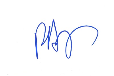 PAUL HAGGIS Signed Autographed 4'' x 6'' INDEX CARD Screenwriter Quantum of Solace