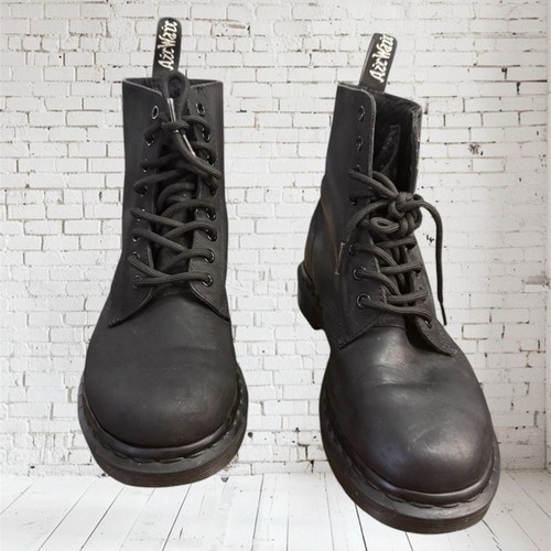 Dr. Martens 1460 Mono Fl Damen-Schnürstiefel aus schwarzem Glattleder Größe 8 - Bild 6 von 8