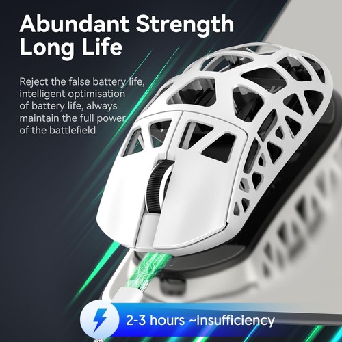 ATTACK SHARK R3 46g Magnesium Alloy Mouse, PixArt PAW3395 BT/2.4G/Wired,26000DPI - Picture 30 of 64