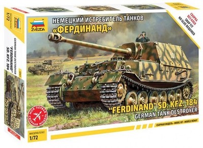ZVEZDA 5041 1/72 Ferdinand Sd.Kfz.184 Militärfahrzeug Modellbau Bausatz