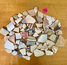 Hand Collected Sea tile Pottery Rare Underwater Natural Authentic