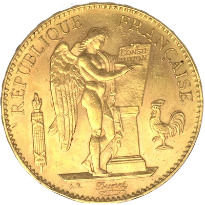 III ème-République-100 Francs Génie 1909 paris, France, Or, TTB - Photo 1/3