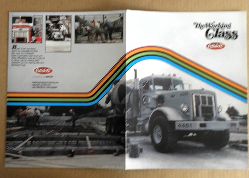 1976 PETERBILT TRUCK  BROCHURE- THE WORKING CLASS- 6 PAGES